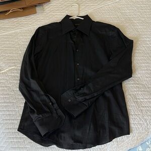 Valentino Roma Men's Black Dress Shirt